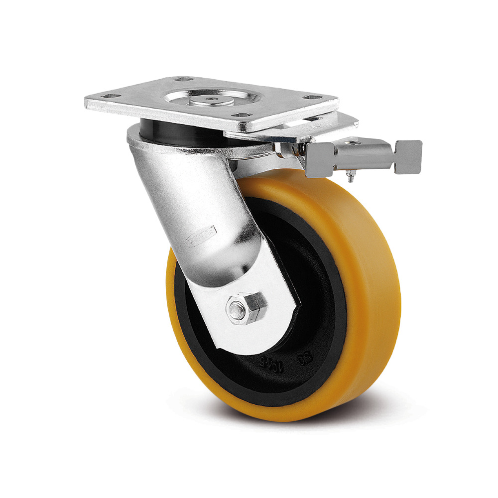 Swivel castor with directional lock 11.81 in