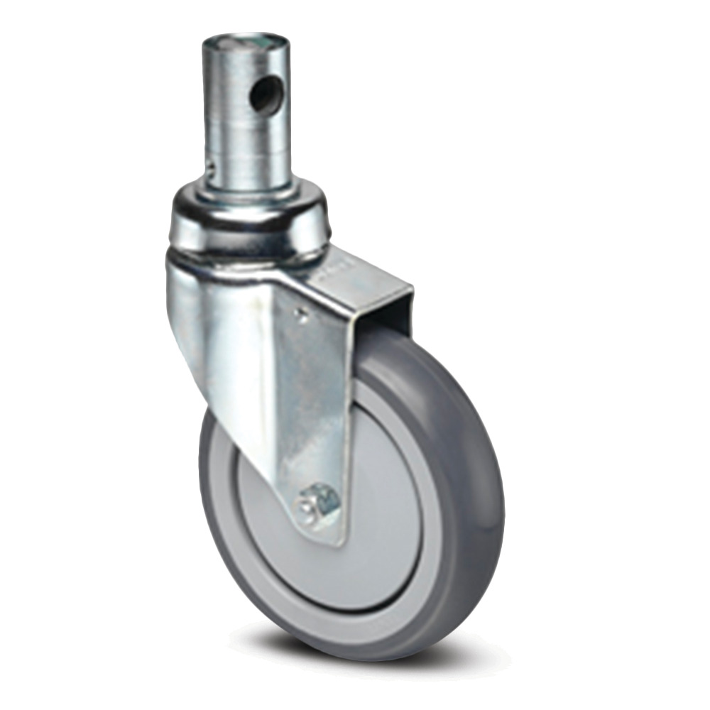 Swivel castor with central, total or directional lock 125 mm