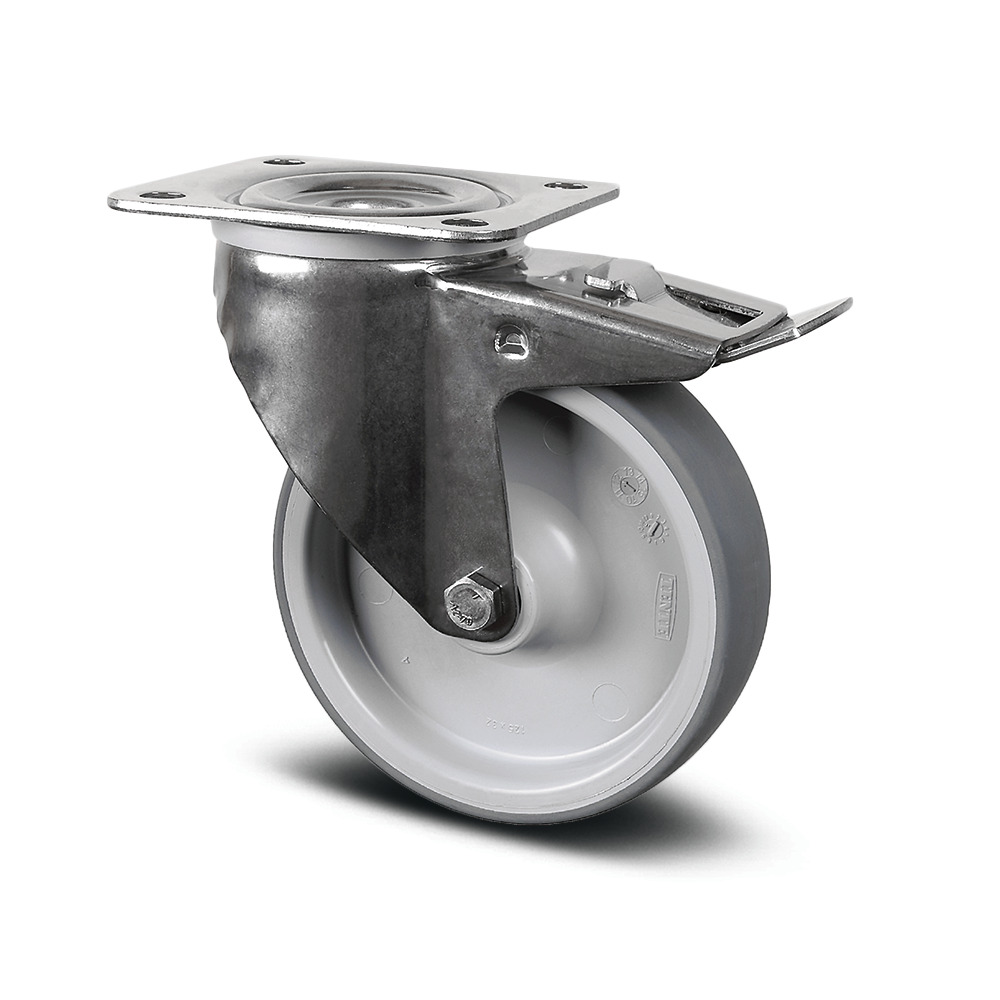 Swivel castor with total lock 3.94 in