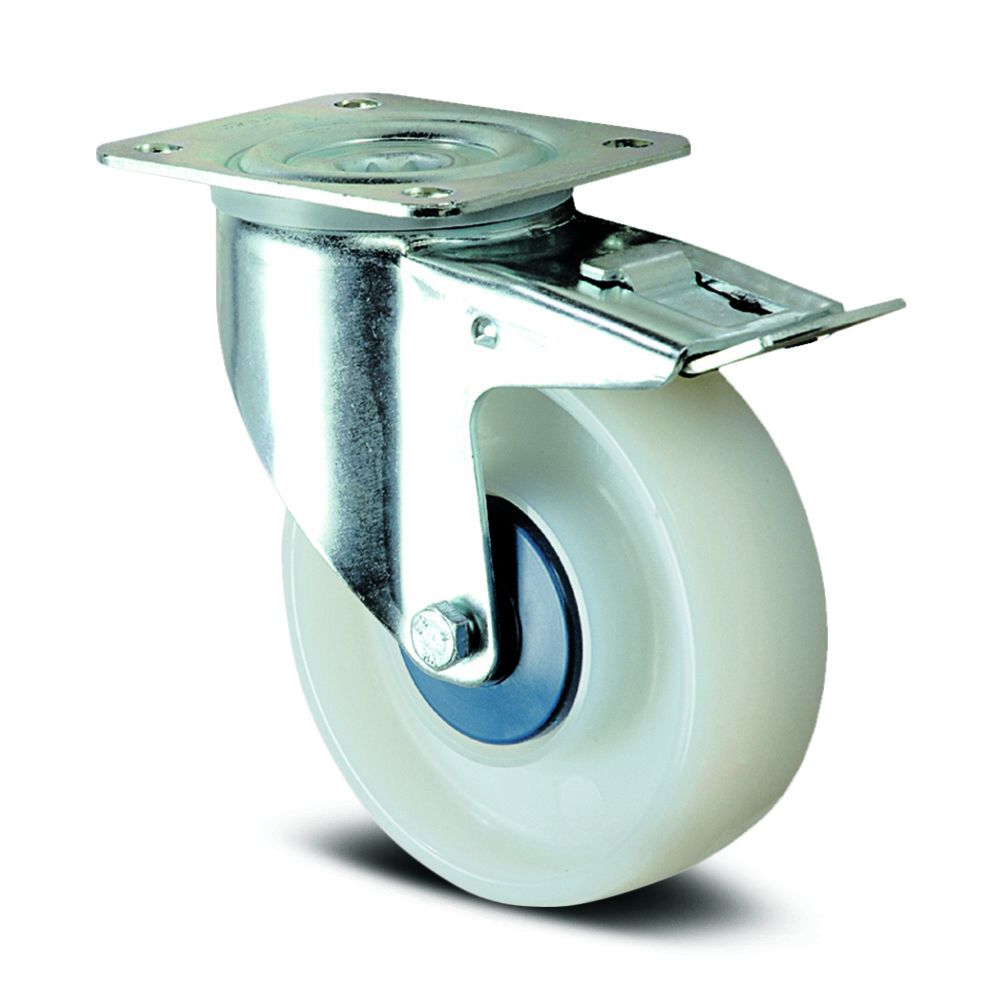 Swivel castor with total lock 100 mm