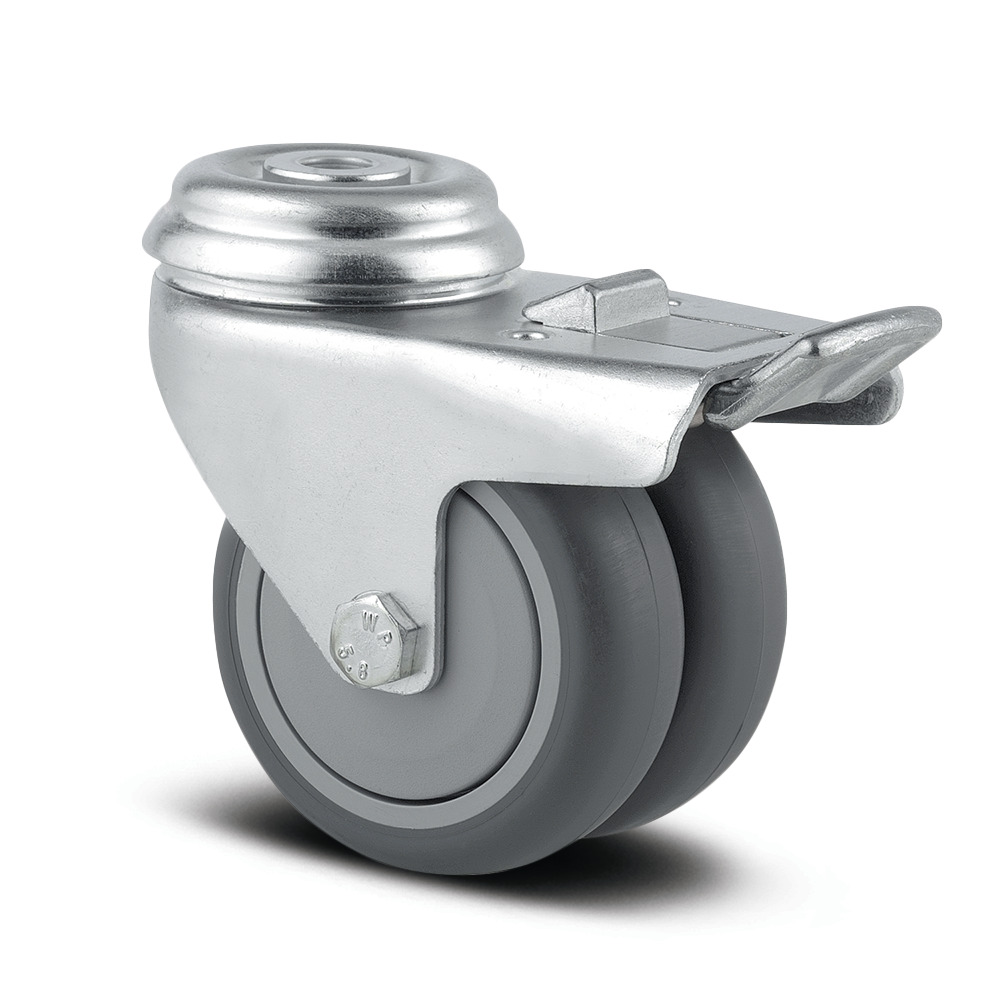 Swivel castor with total lock 2.95 in
