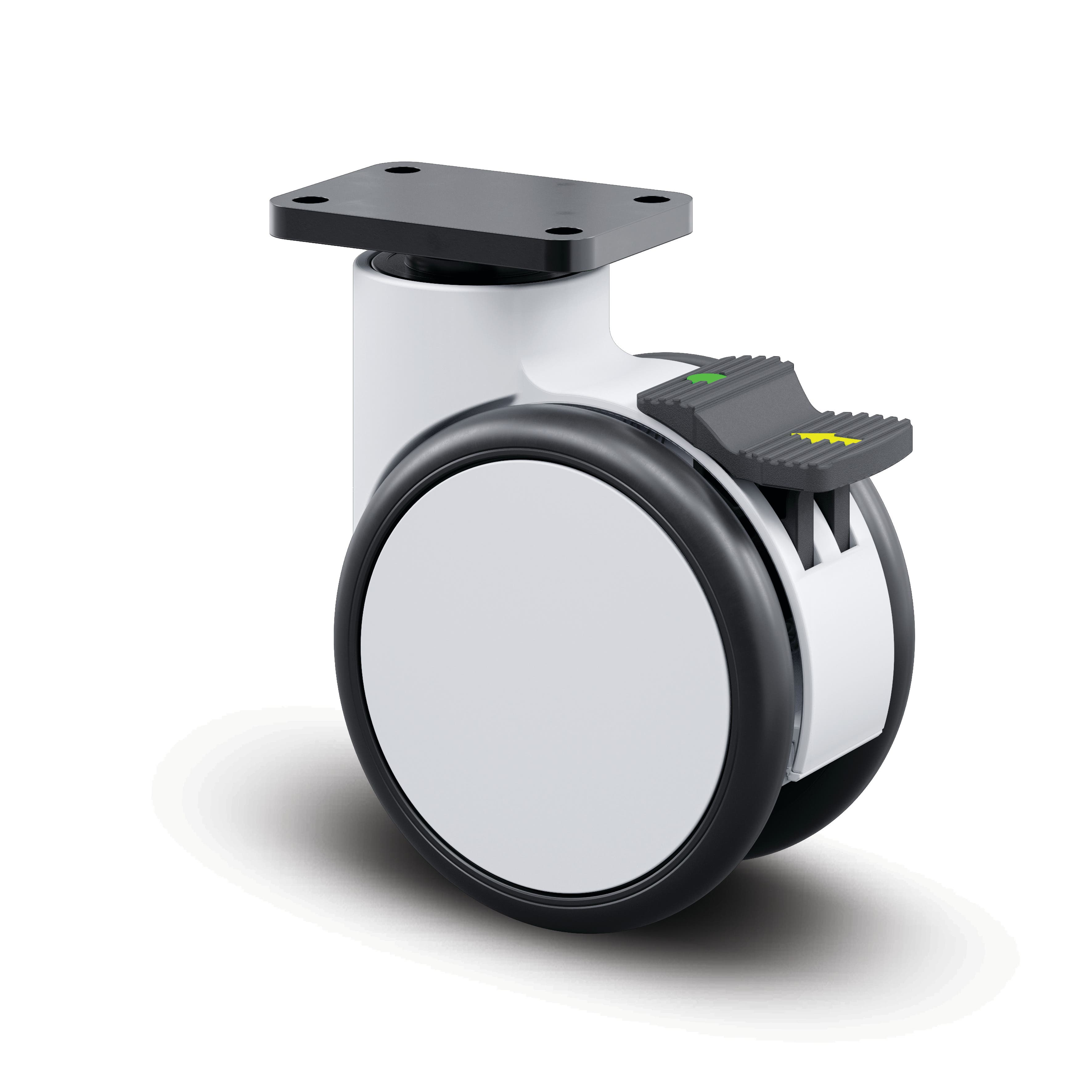 Swivel castor with directional lock 125 mm