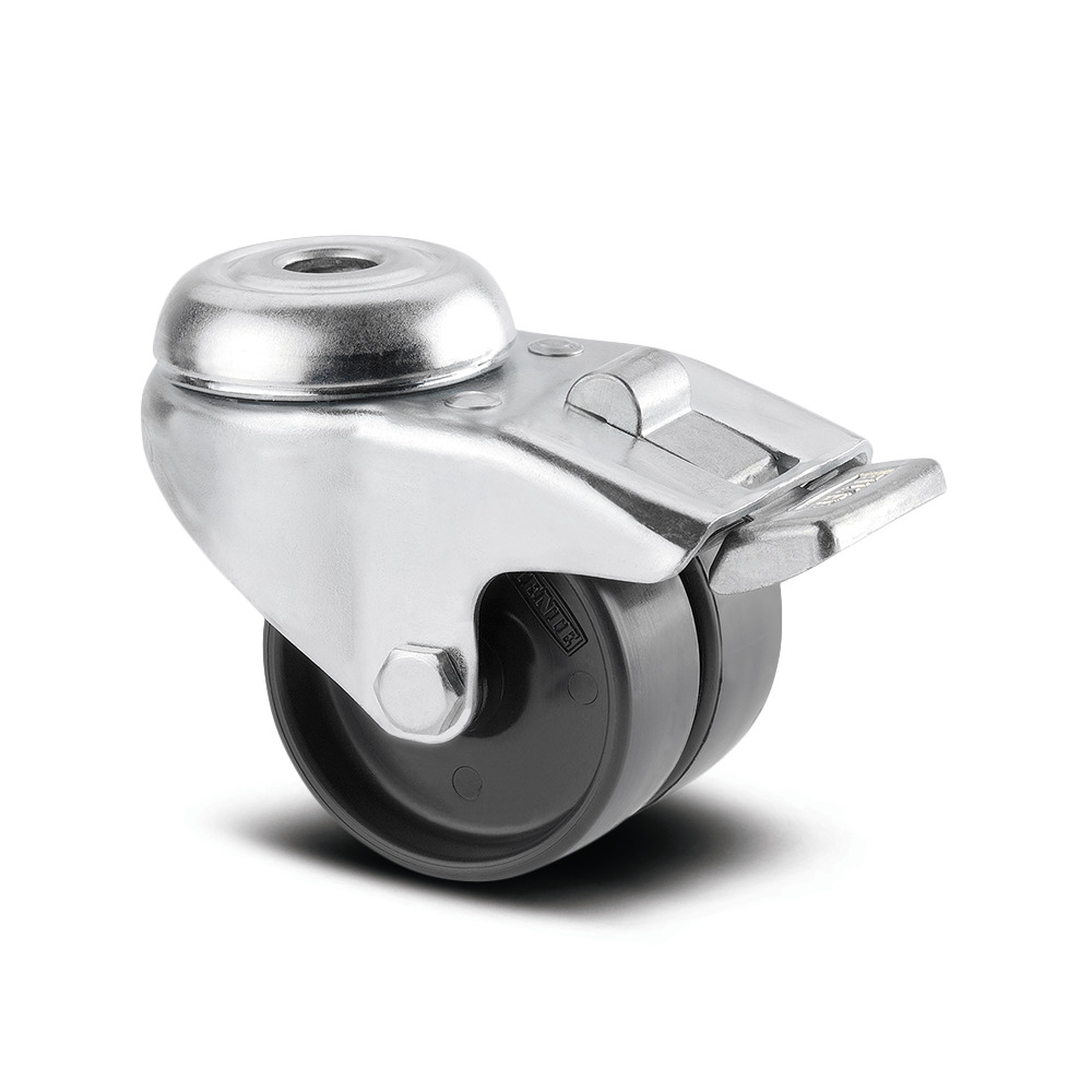 Swivel castor with wheel brake 50 mm