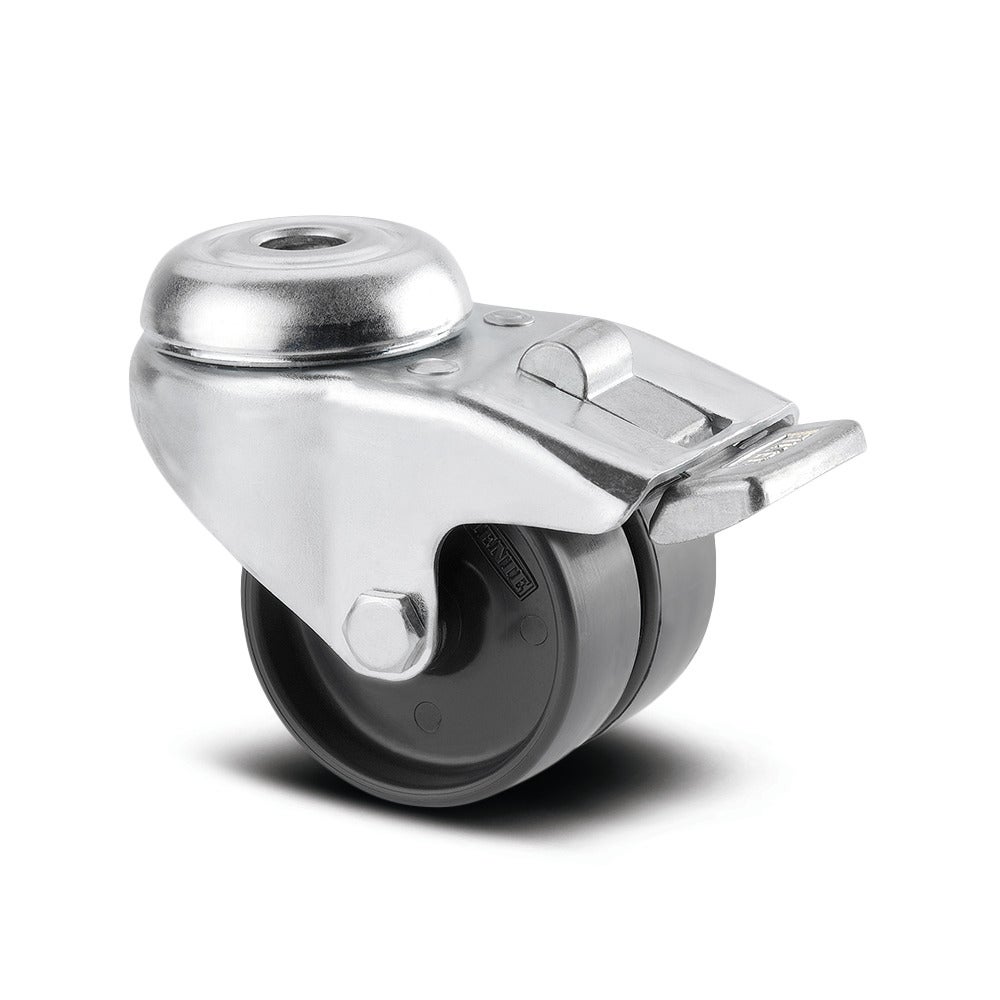 Swivel castor with wheel brake 50 mm