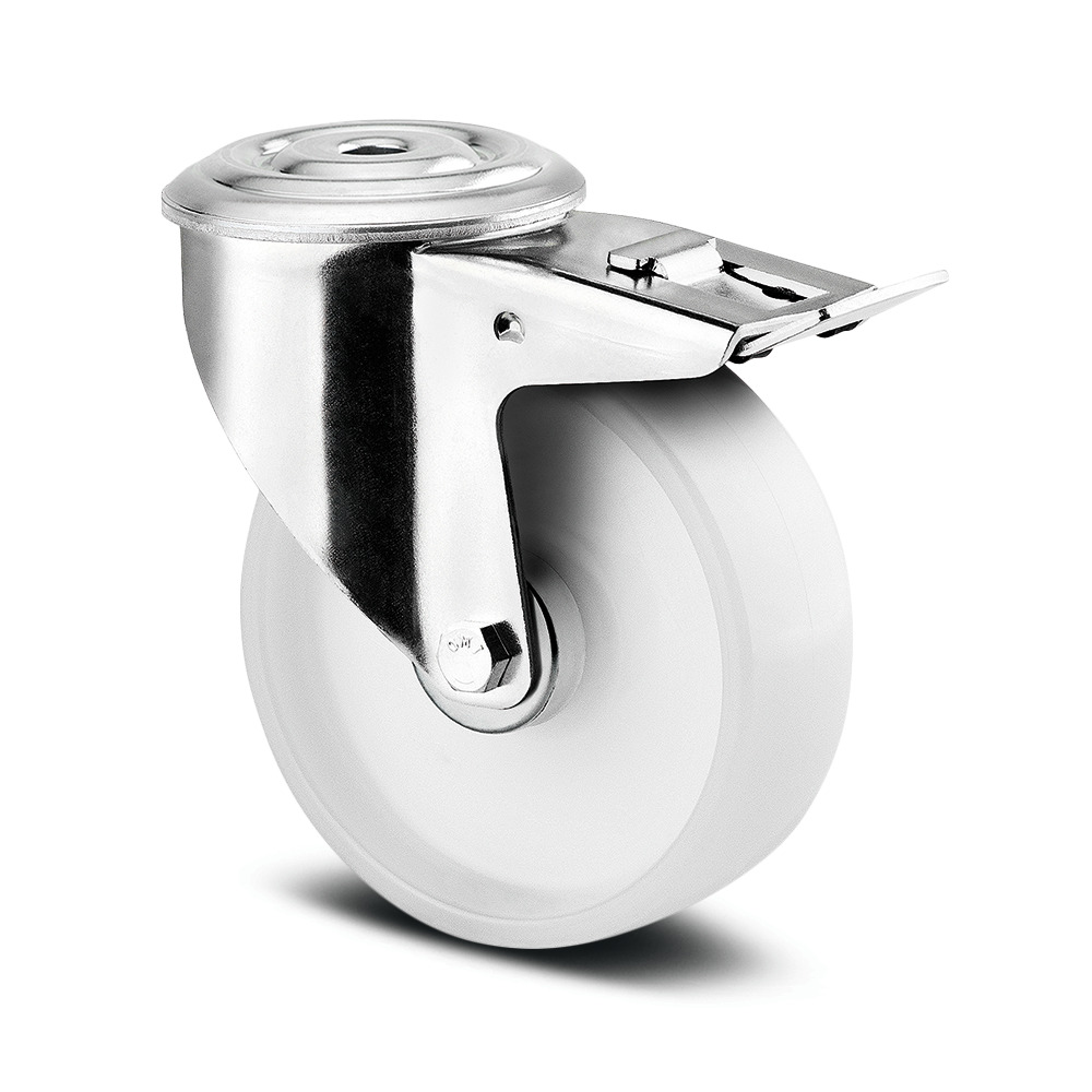 Lenkrolle mit Totalfeststeller 80 mm