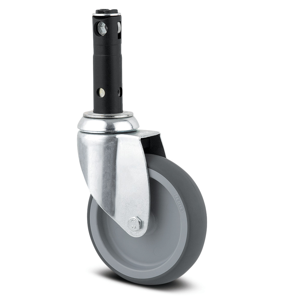 Ruota girevole con freno totale centralizzato 100 mm