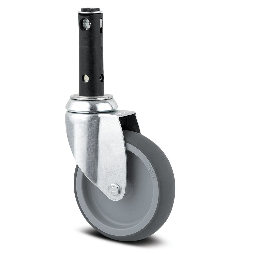 Swivel castor with central, total lock 100 mm