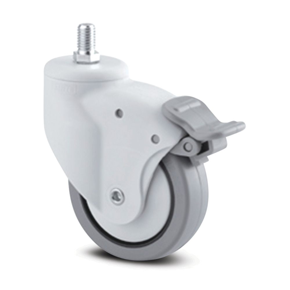 Swivel castor with wheel brake 3.15 in