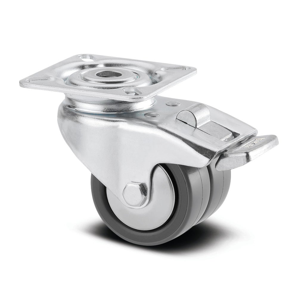 Swivel castor with wheel brake 50 mm