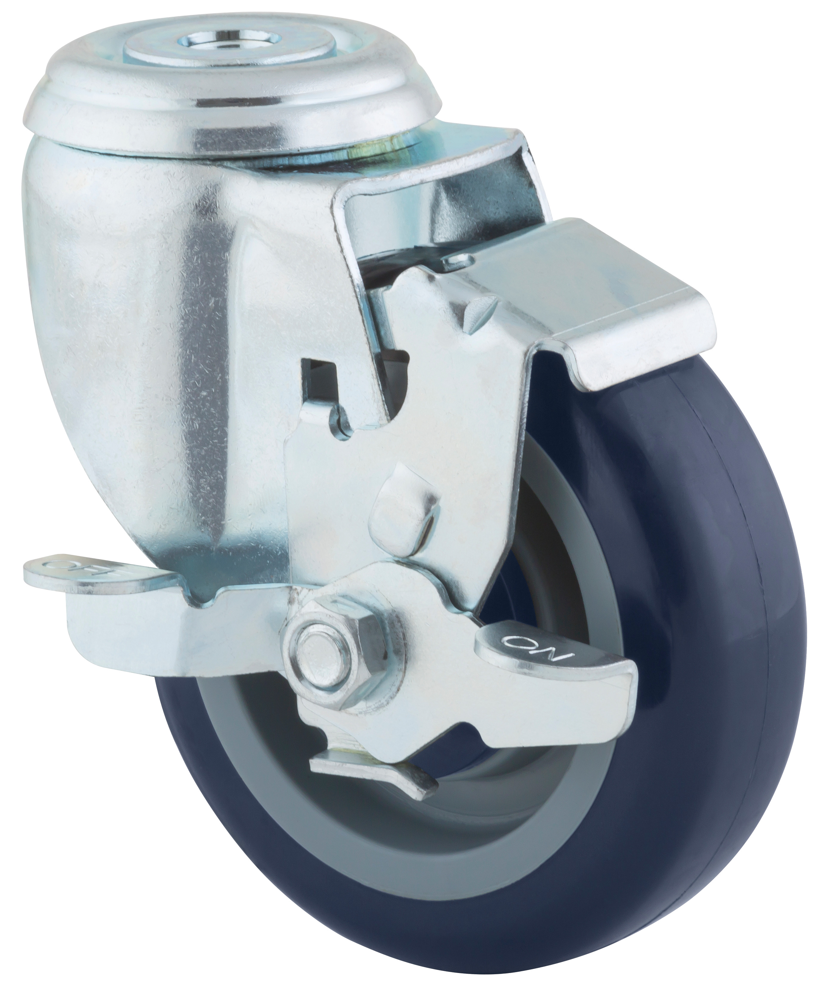 Castor with butterfly wheel brake 5 in