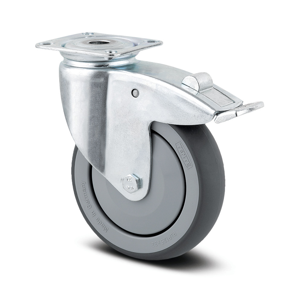 Swivel castor with total lock 3.94 in