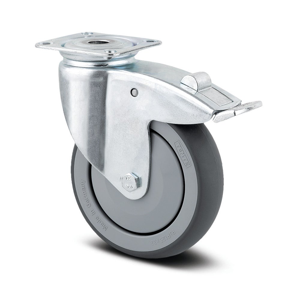 Swivel castor with total lock 100 mm