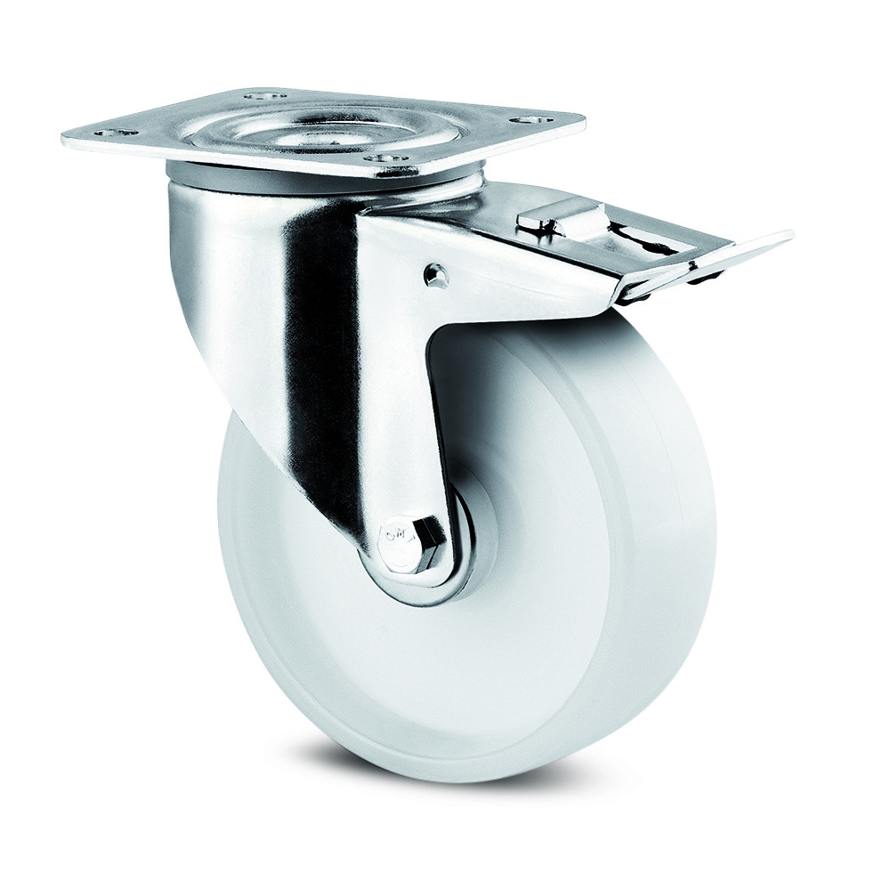 Swivel castor with total lock 3.94 in