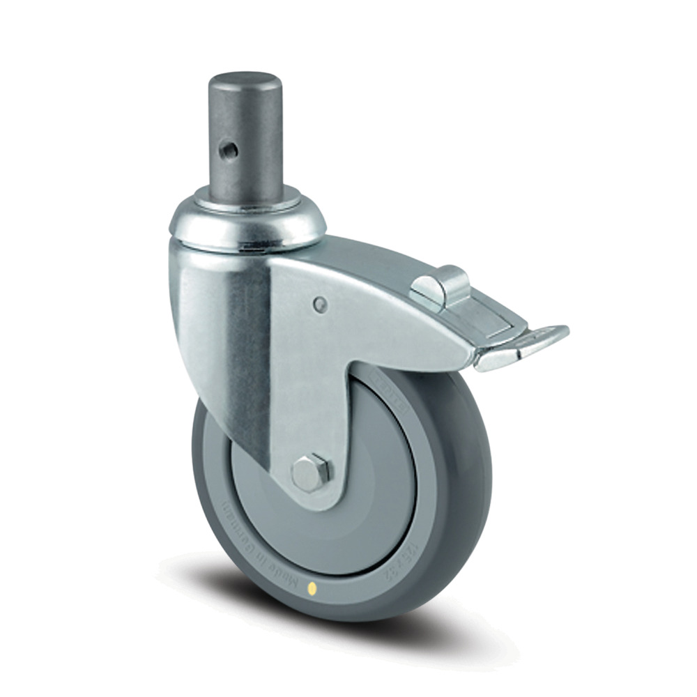 Swivel castor with total lock 3.94 in
