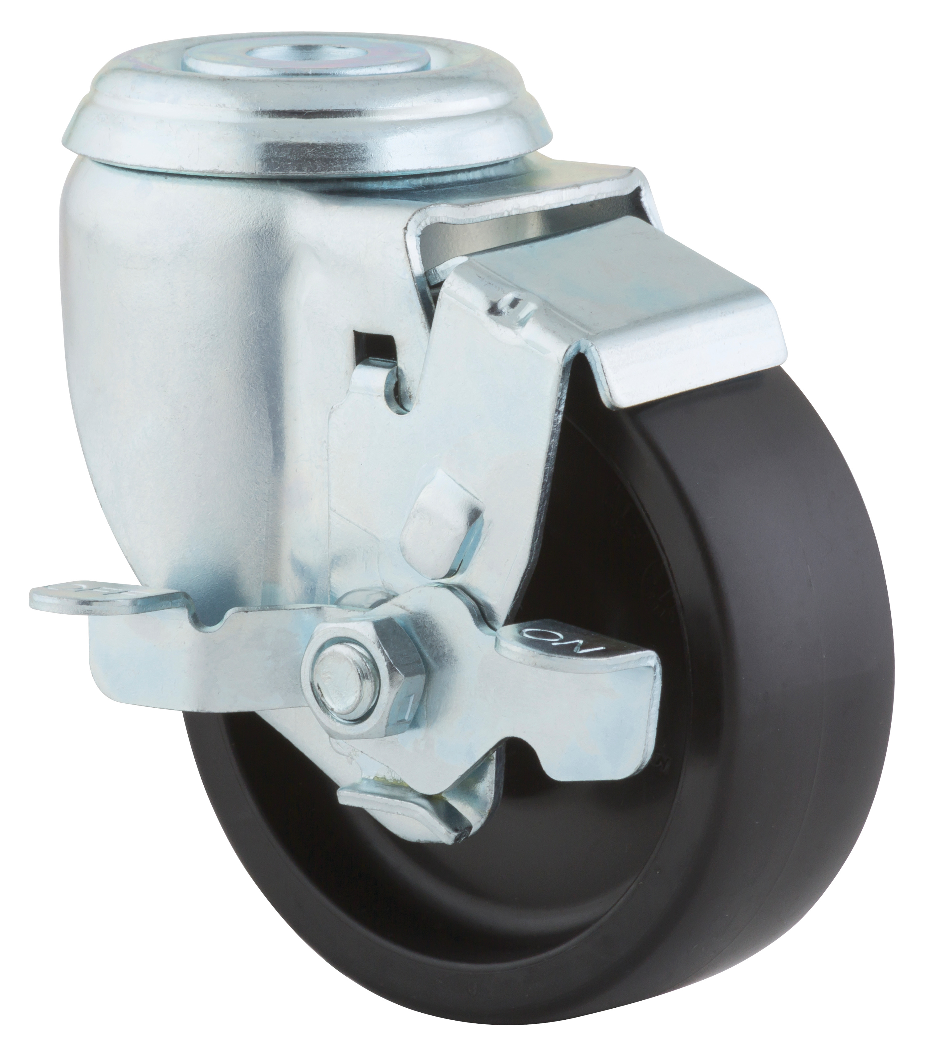 Castor with butterfly wheel brake 3.5 in