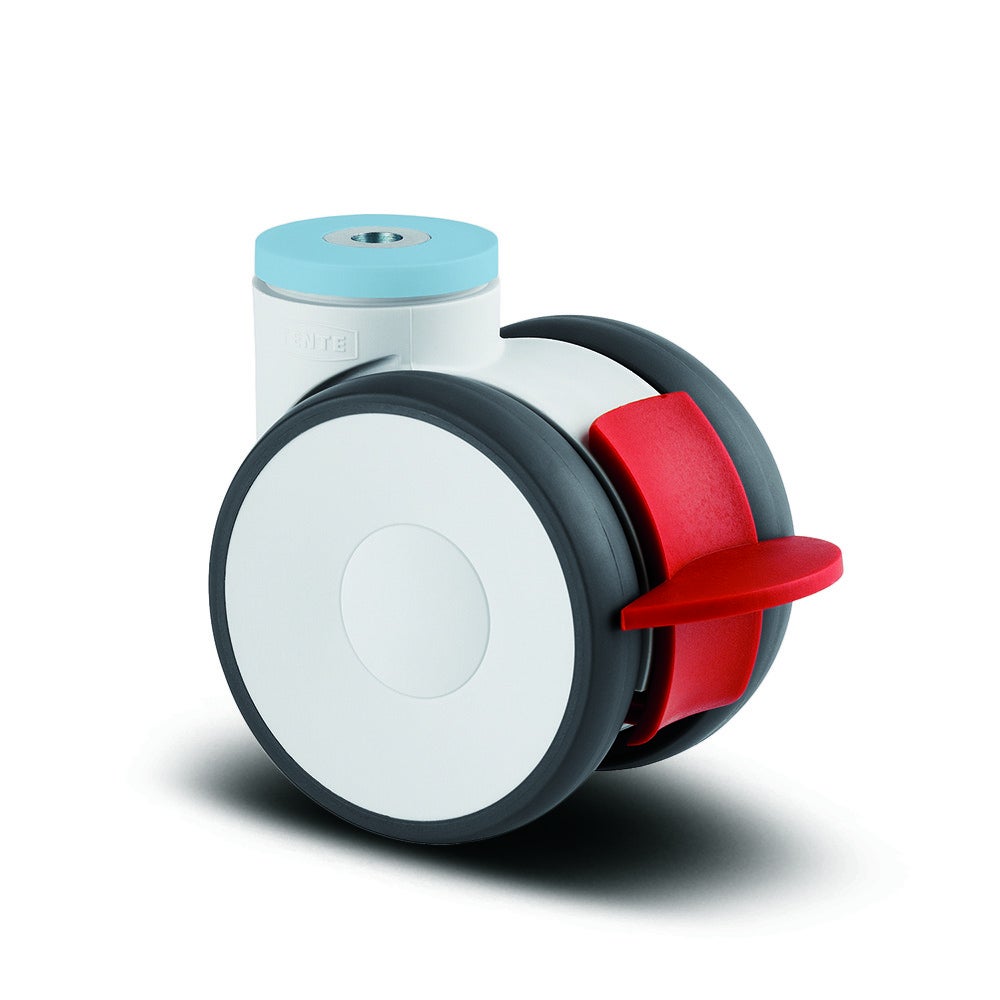 Ruota girevole con freno totale 125 mm