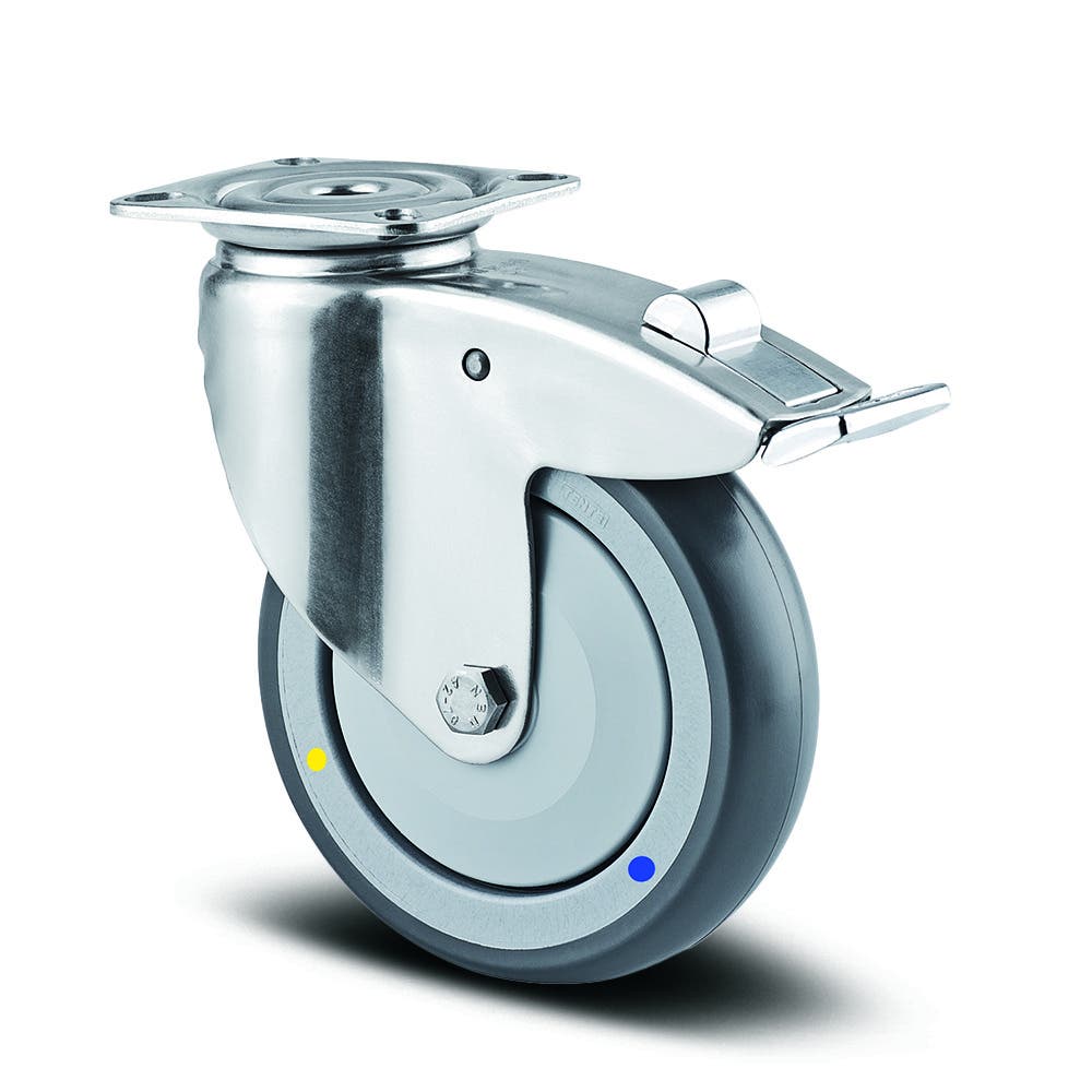 TENTE 7477XSC100P50 Swivel Castors with total lock