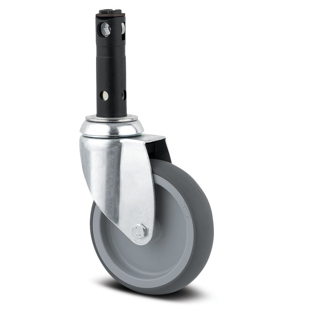 Swivel castor with central, total or directional lock 100 mm