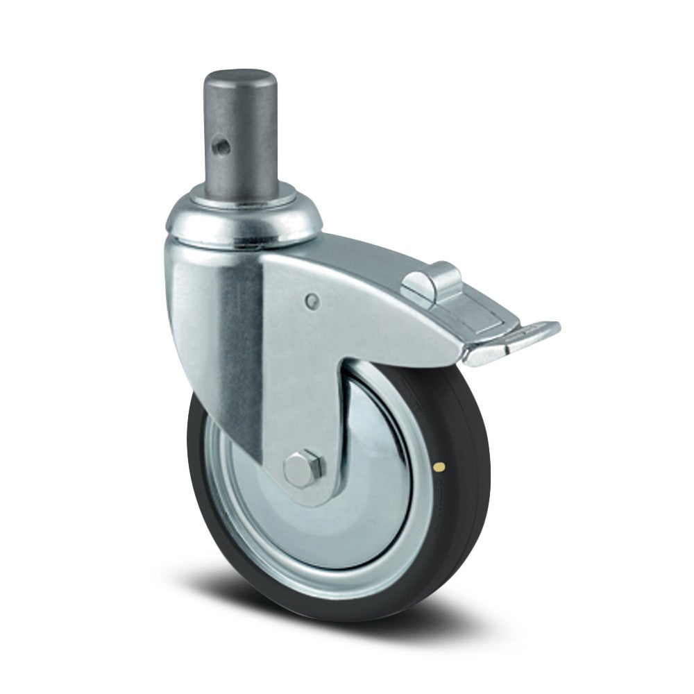 Rueda giratoria con Freno total 100 mm