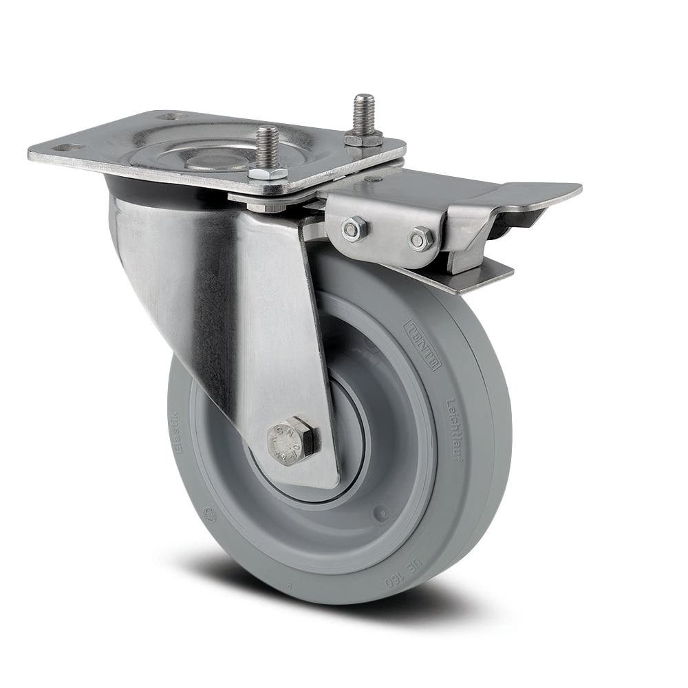 Rueda giratoria con Freno direccional 160 mm