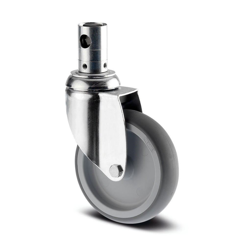 Swivel castor with central, total or directional lock 150 mm