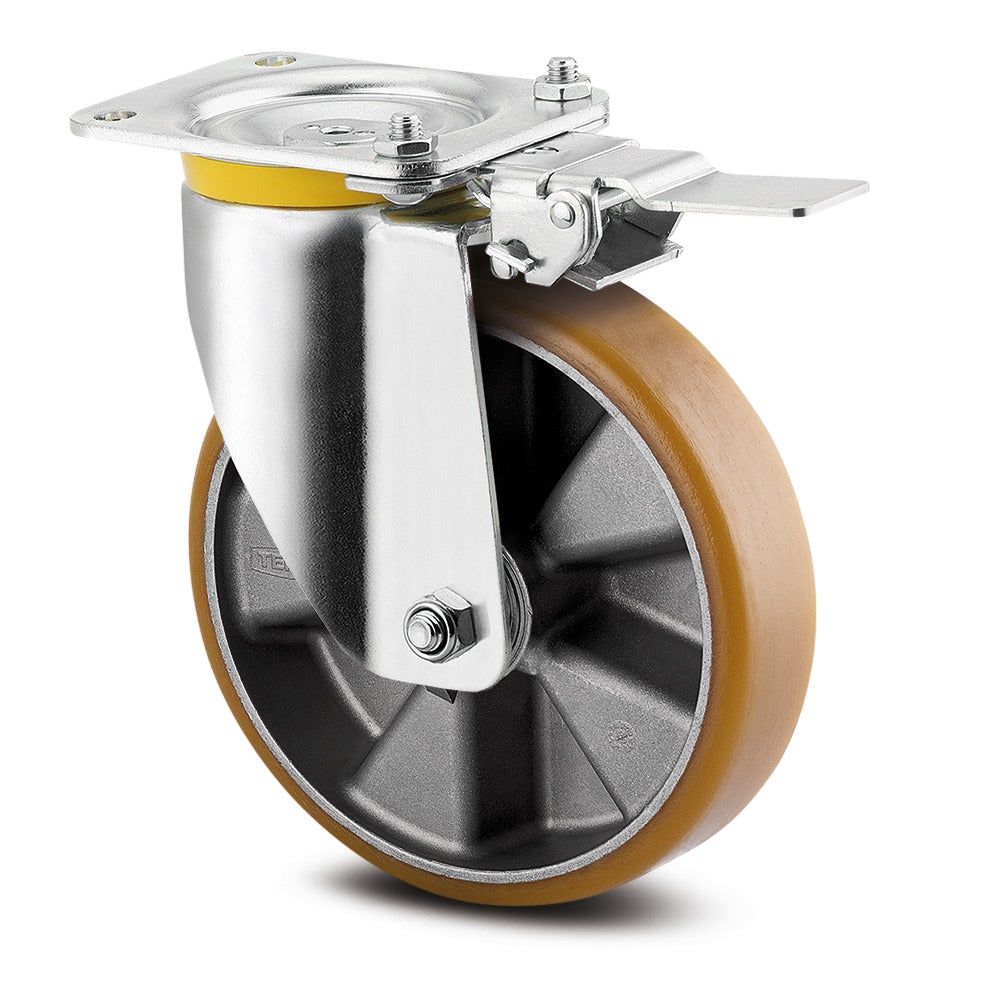 Swivel castor with directional lock 125 mm