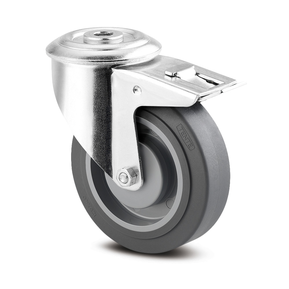 Swivel castor with total lock 100 mm