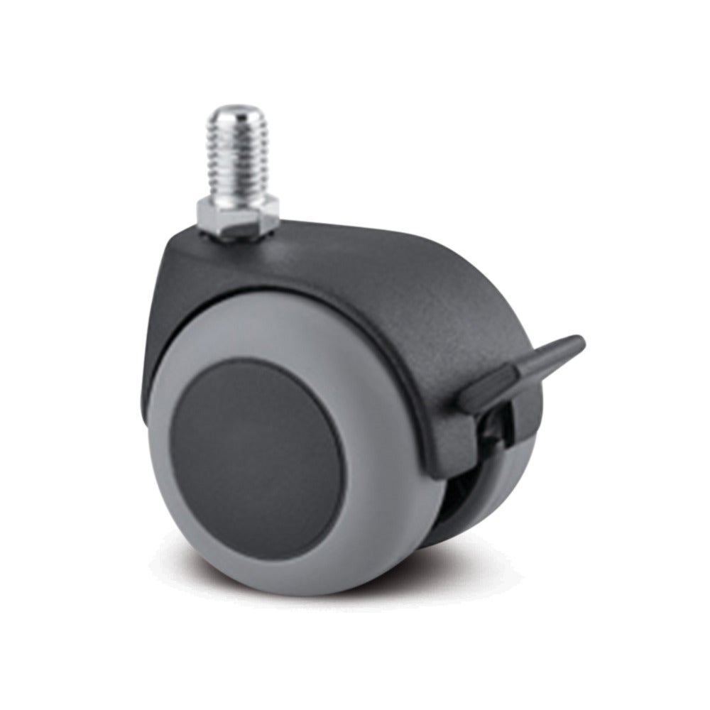 Swivel castor with wheel brake 1.97 in