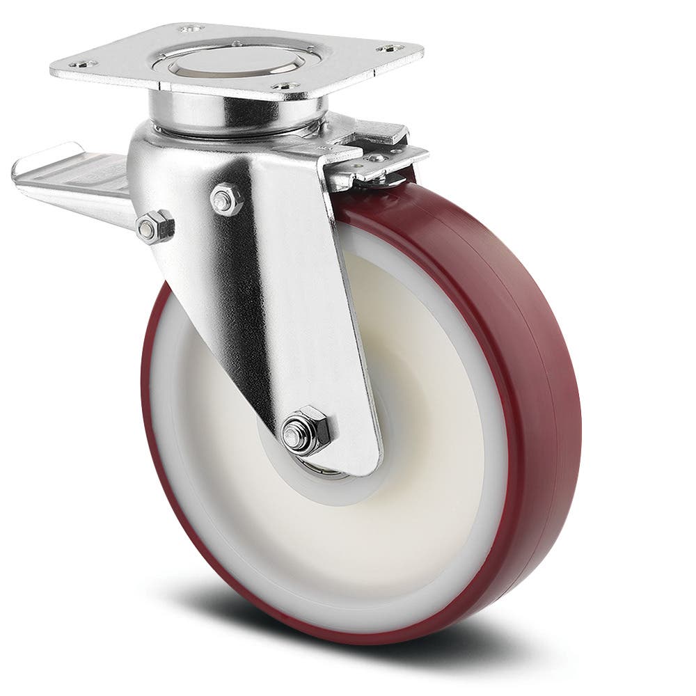 TENTE 3642UAP200P63 Swivel Castors with total lock