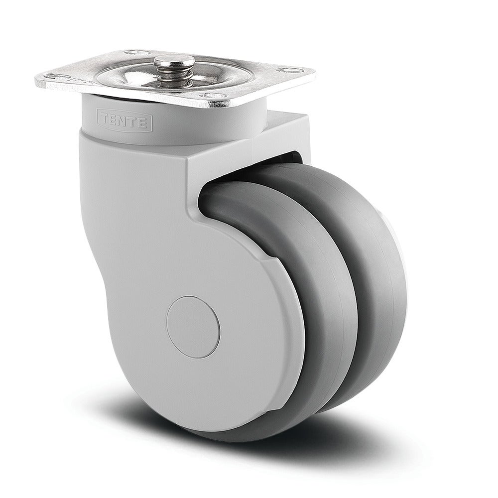 Rueda giratoria con central, Freno total 75 mm