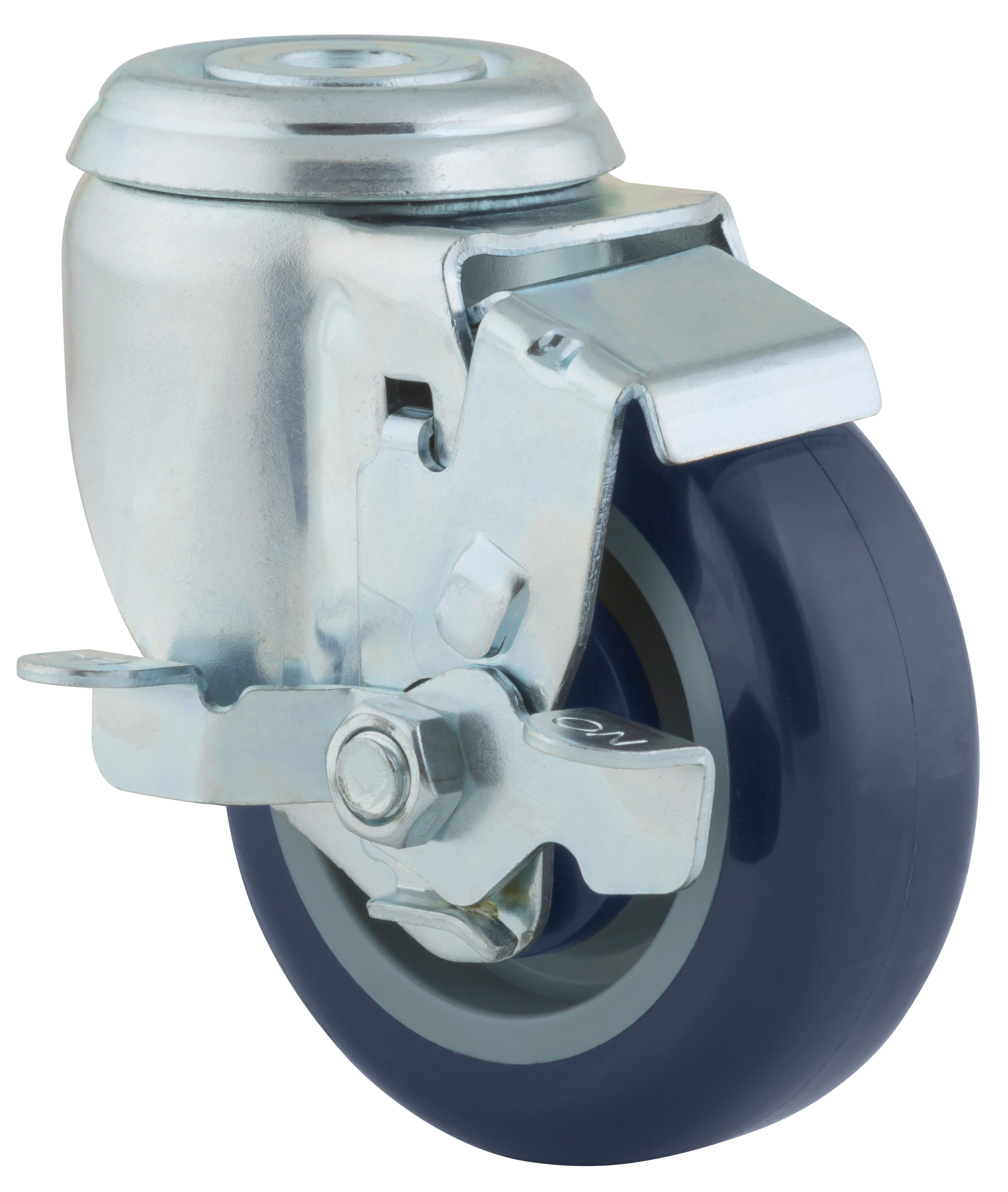Castor with butterfly wheel brake 3.5 in