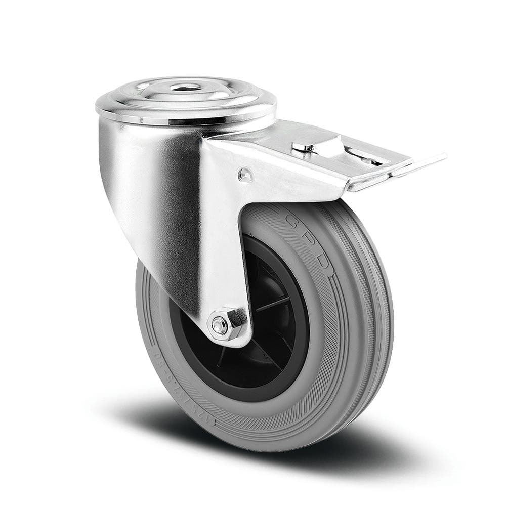 TENTE 3477PIO080P30-13 Swivel Castors with total lock