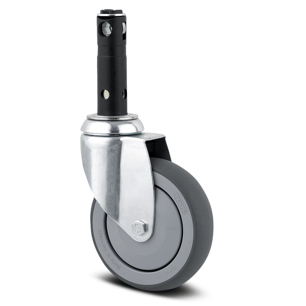 Swivel castor with central, total lock 100 mm