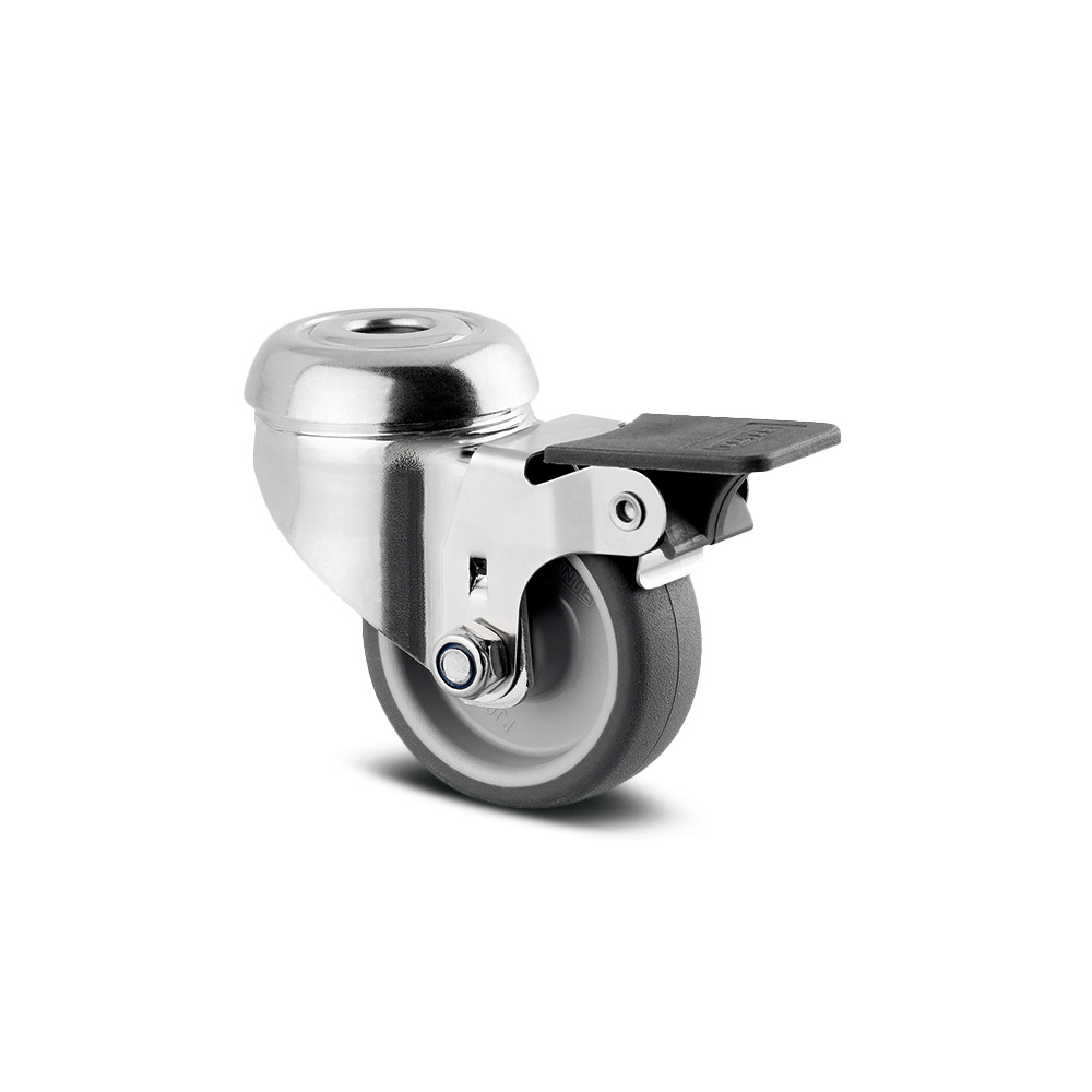 Ruota girevole con freno semplice 50 mm