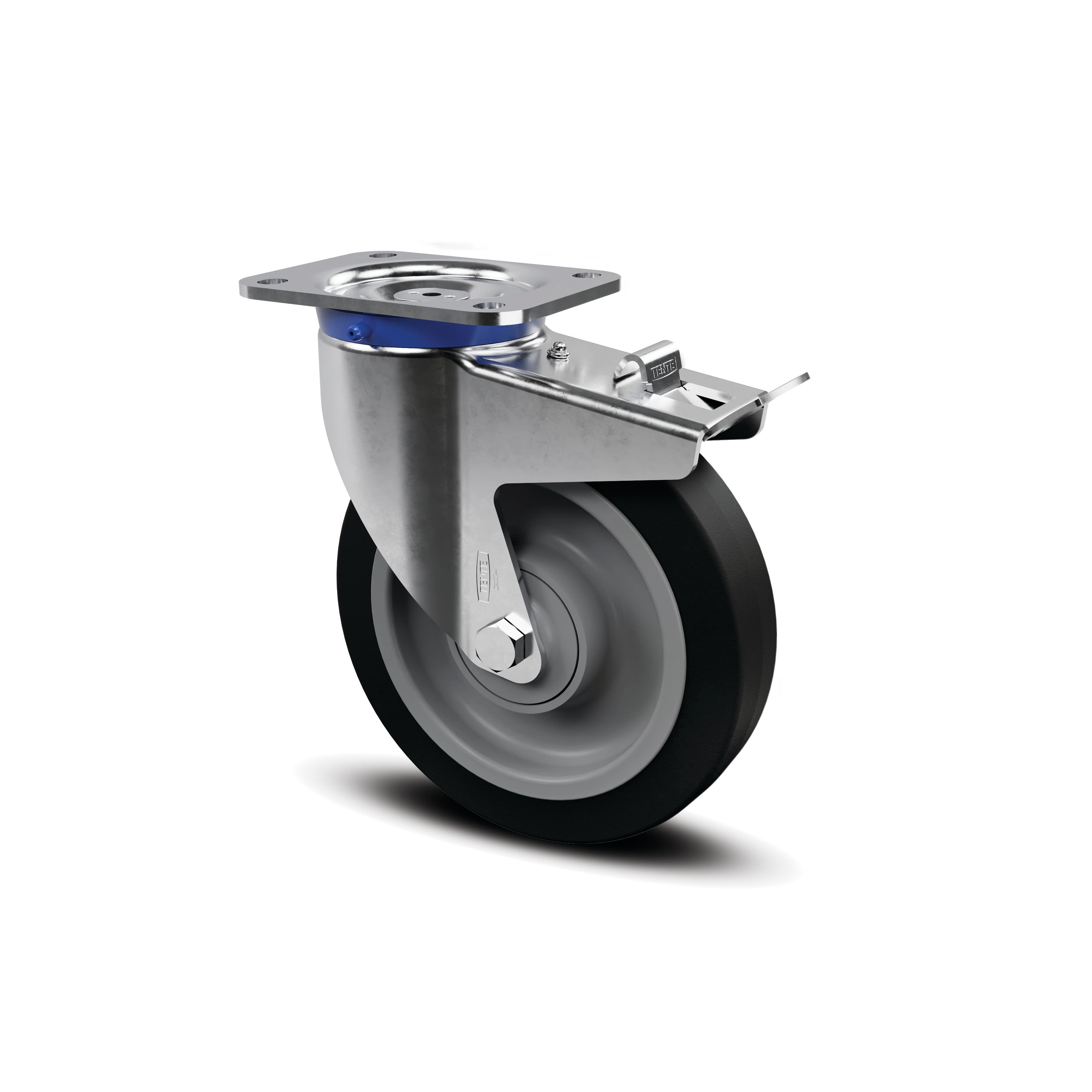 TENTE 8677UEX200P63 Swivel Castors with total lock