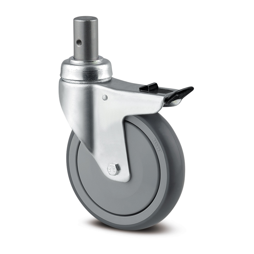 Swivel castor with directional lock 7.87 in