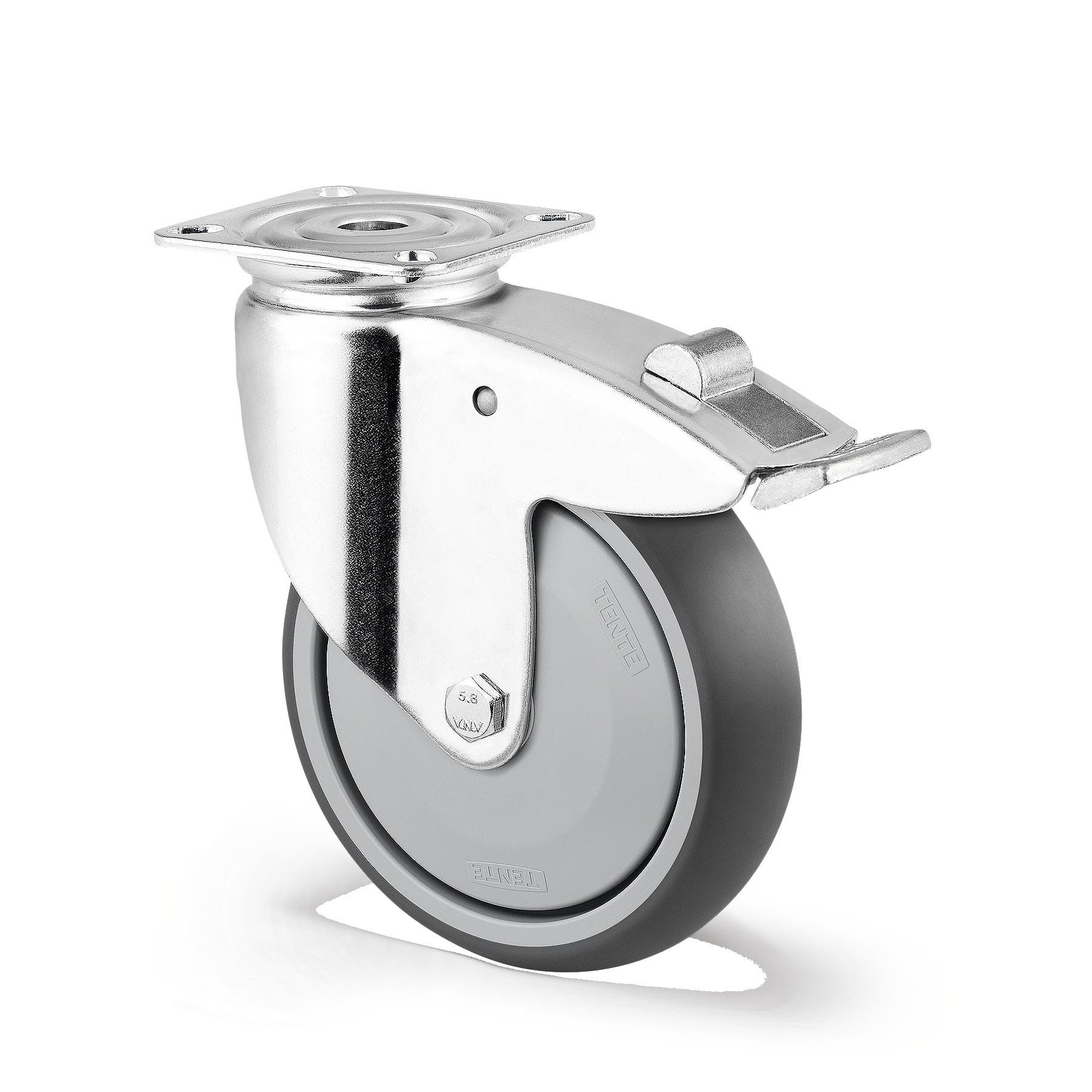 TENTE 2477PJP125P50 Swivel Castors with total lock