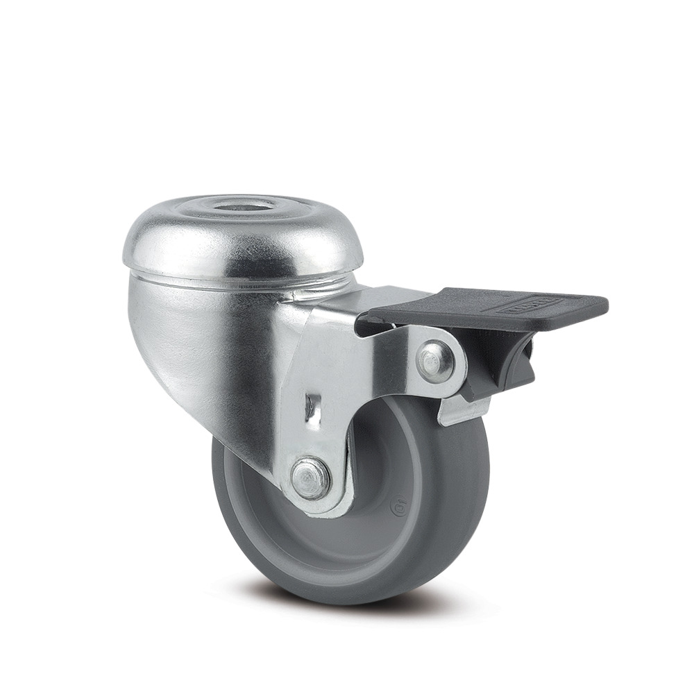 Swivel castor with wheel brake 50 mm