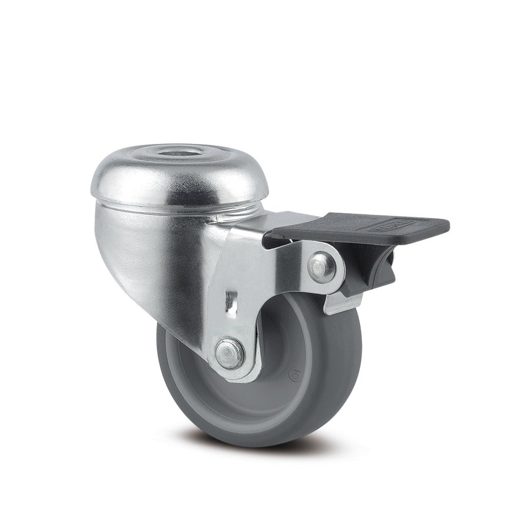 Swivel castor with wheel brake 50 mm