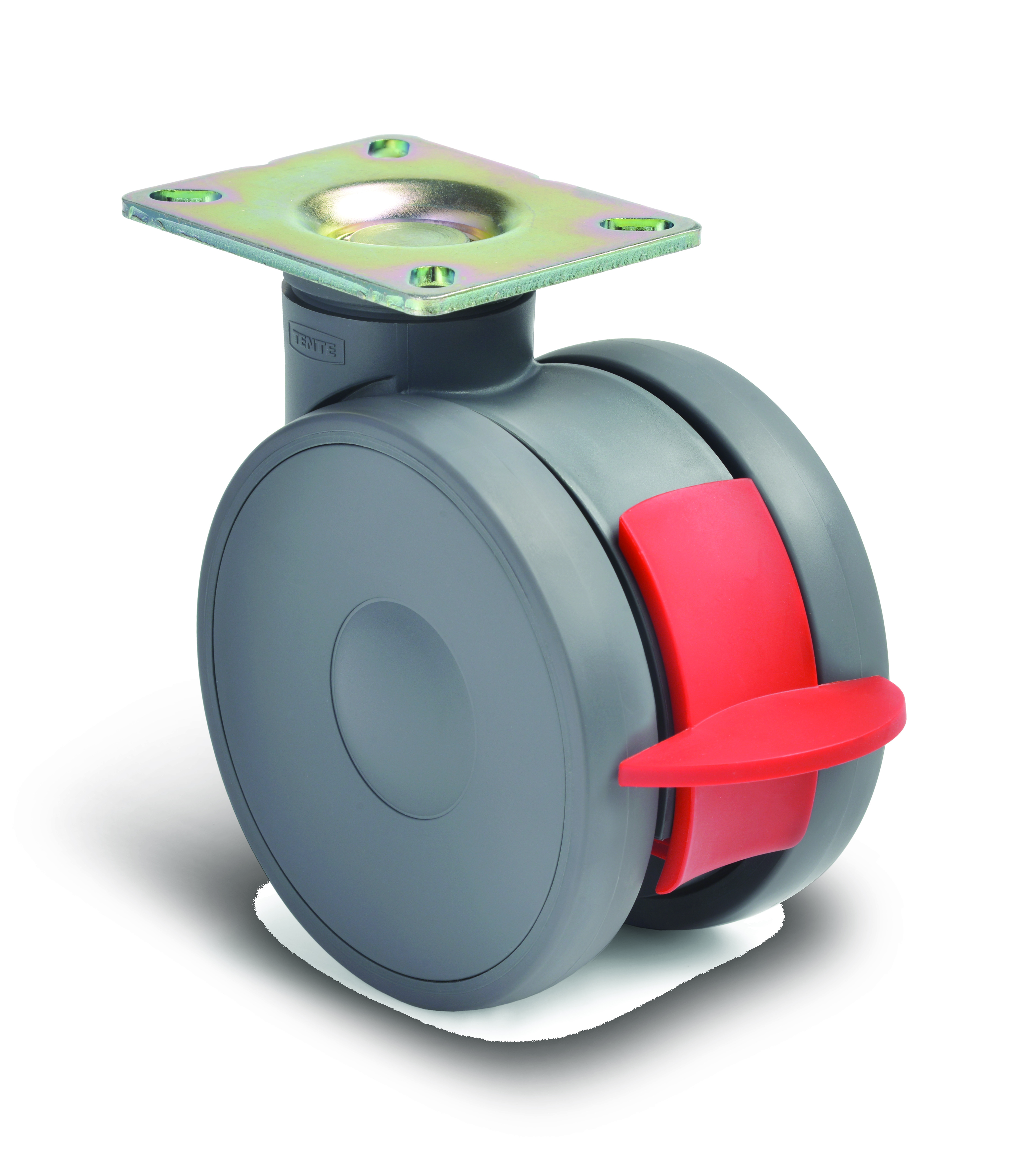 Ruota girevole con freno totale 125 mm