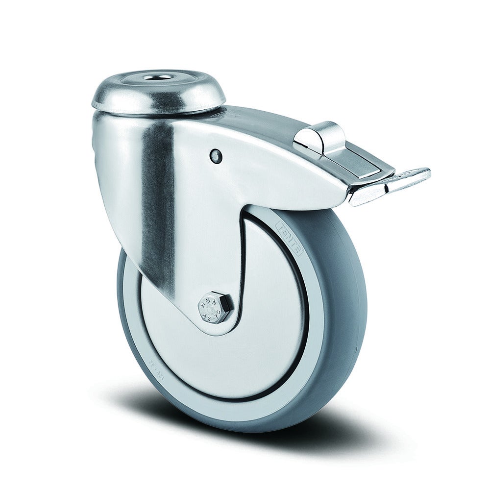 带全锁的旋转脚轮  125 mm