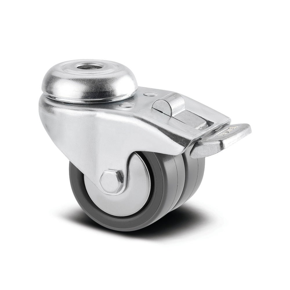 Swivel castor with wheel brake 50 mm