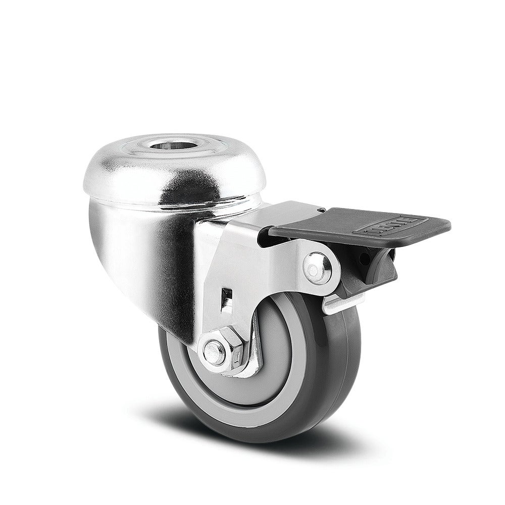 Swivel castor with wheel brake 50 mm