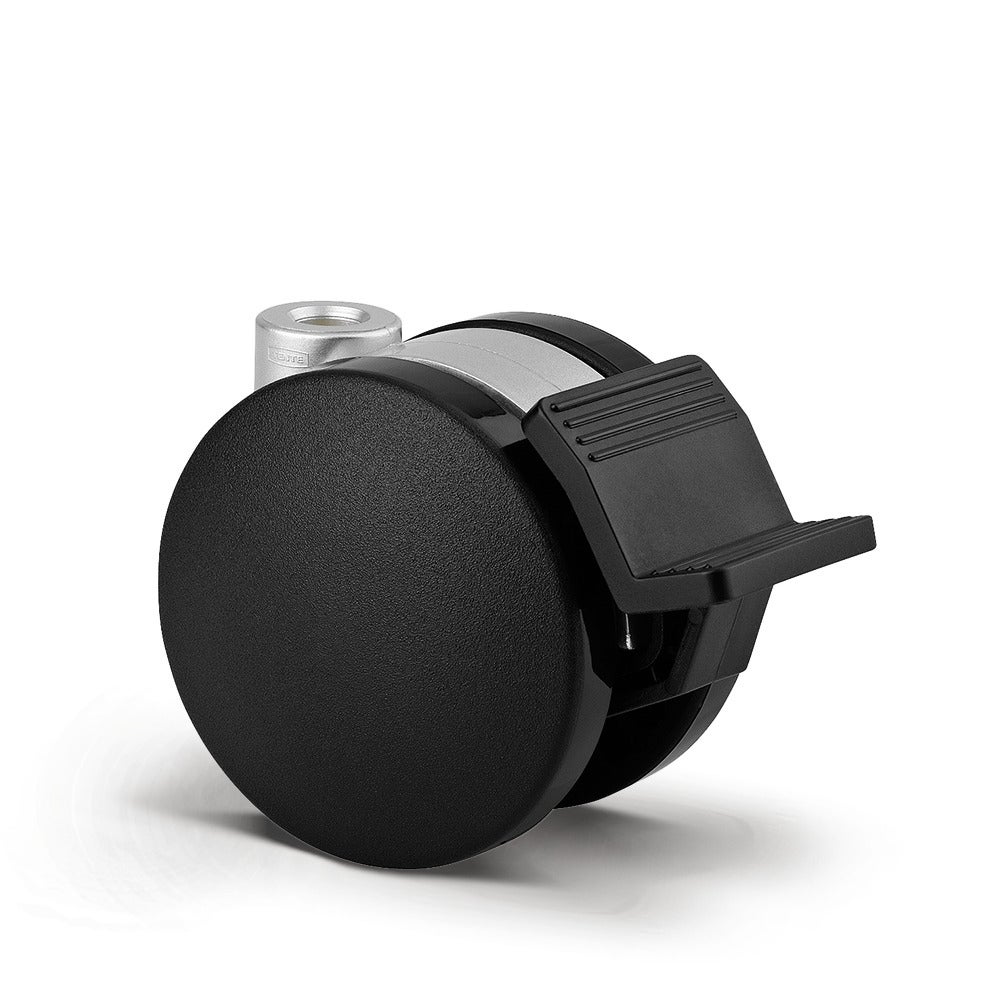 Rueda giratoria con Freno de rueda 75 mm