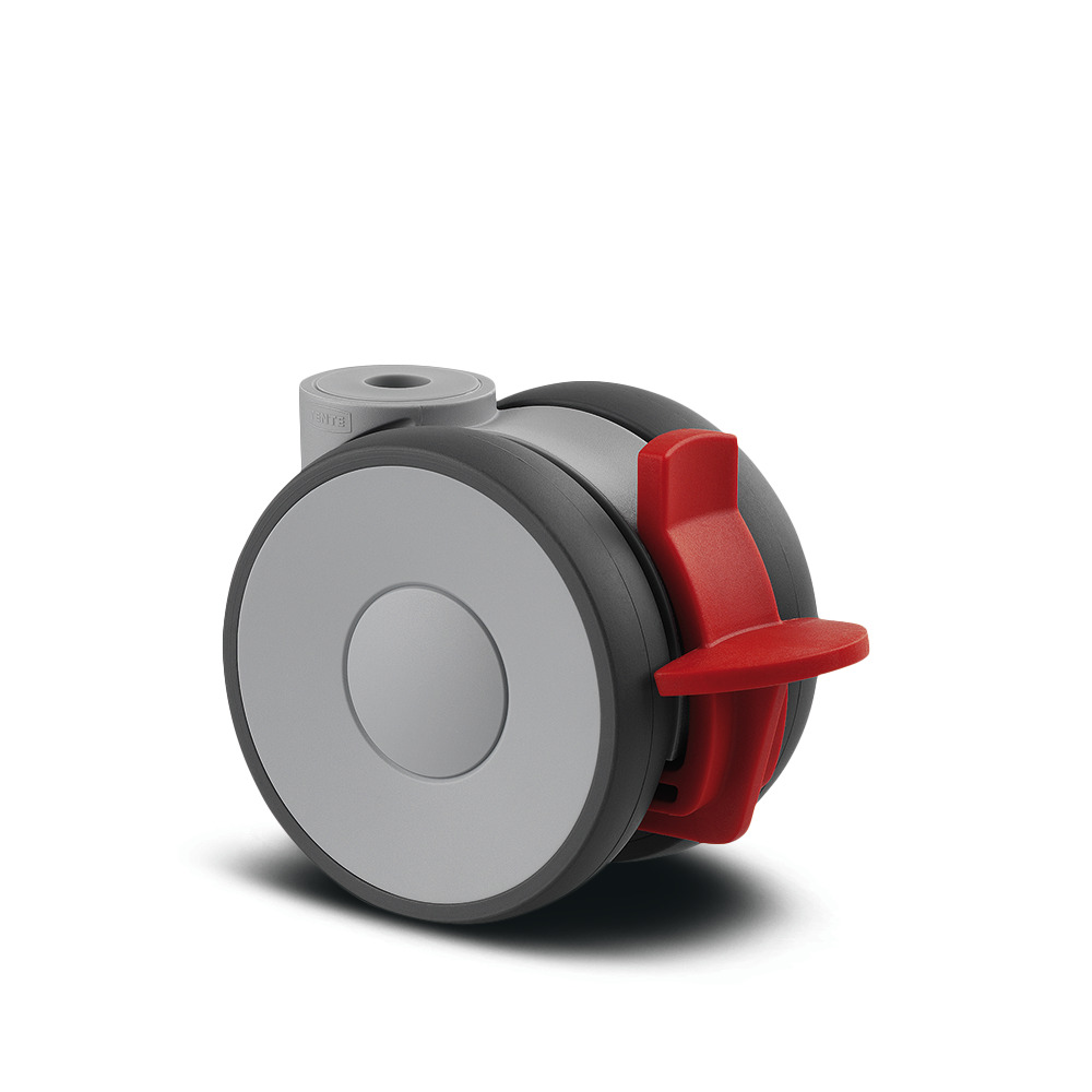 Поворотное Колесная опора с Тормоз колеса 75 mm