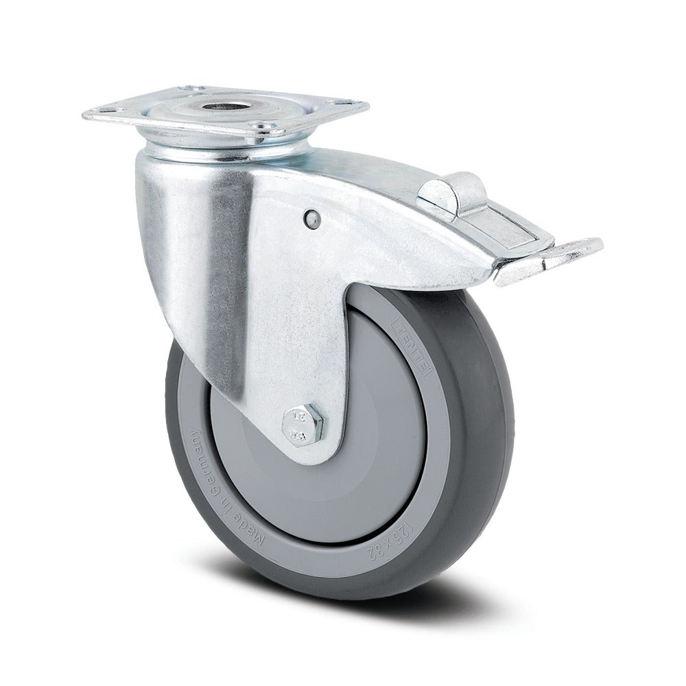 Swivel castor with total lock 150 mm