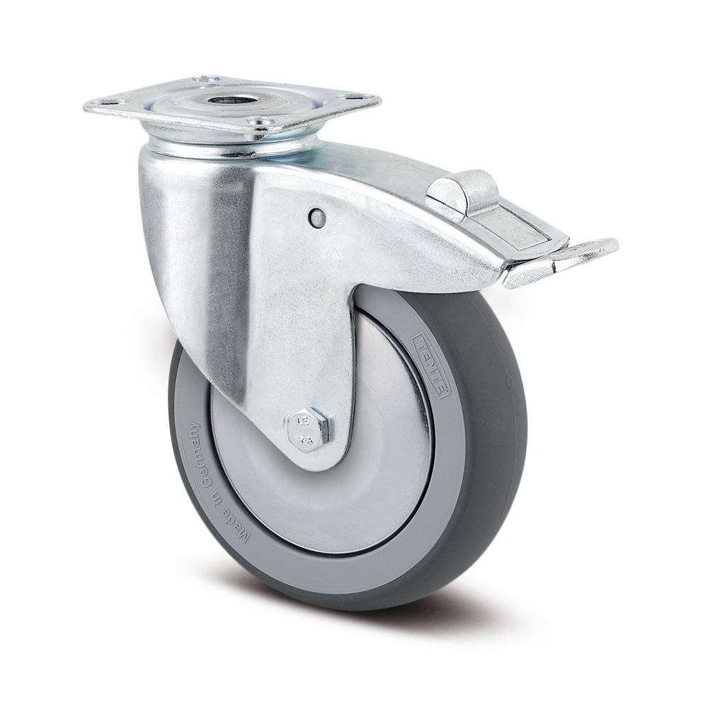 Swivel castor with total lock 150 mm