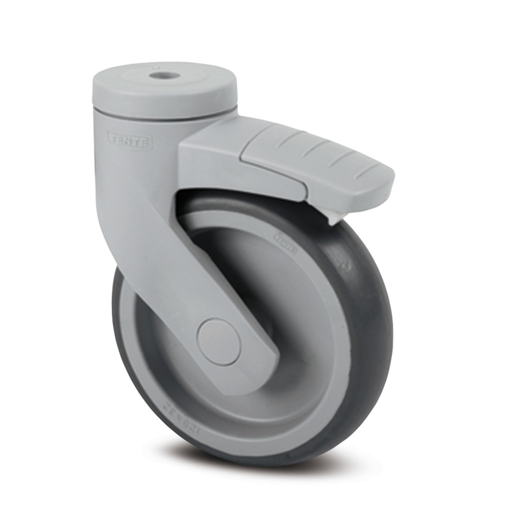 Roulette pivotante à blocage total 100 mm