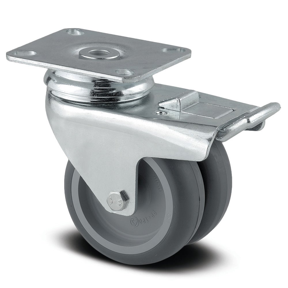 Lenkrolle mit Totalfeststeller 75 mm