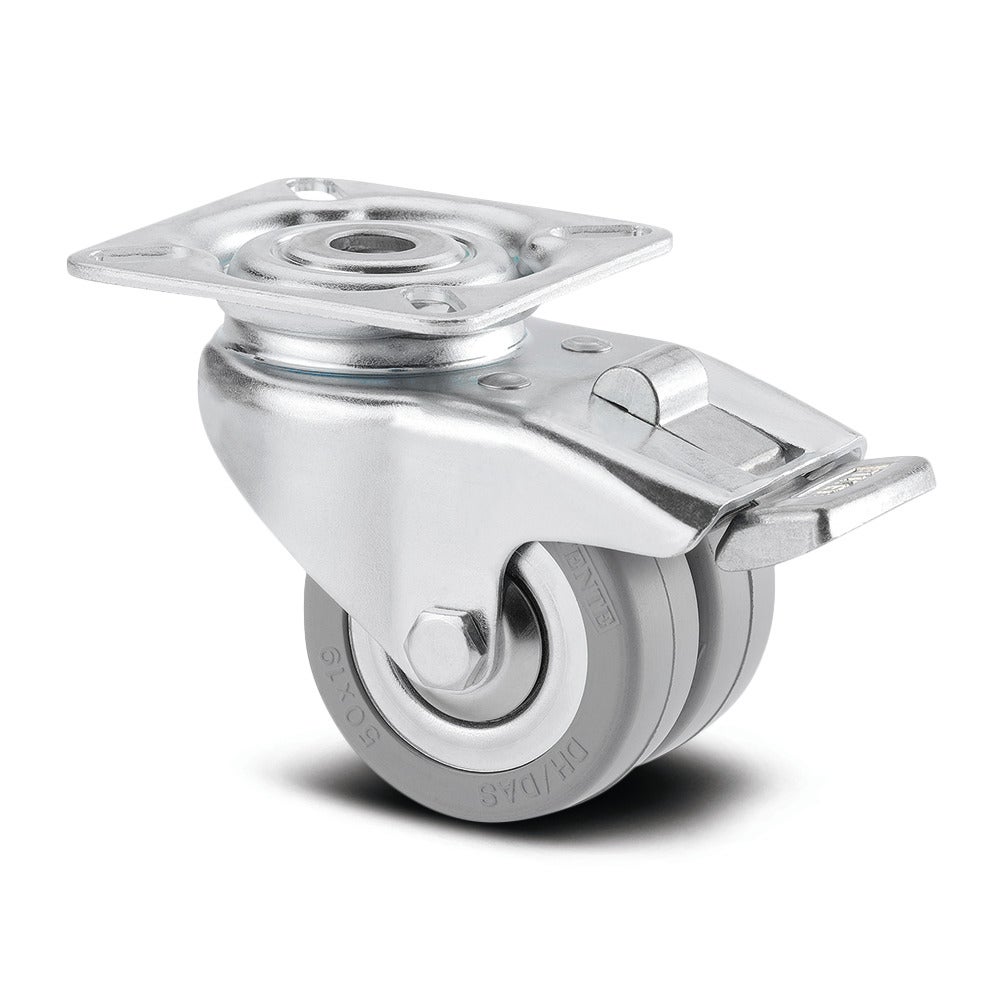 Swivel castor with wheel brake 50 mm